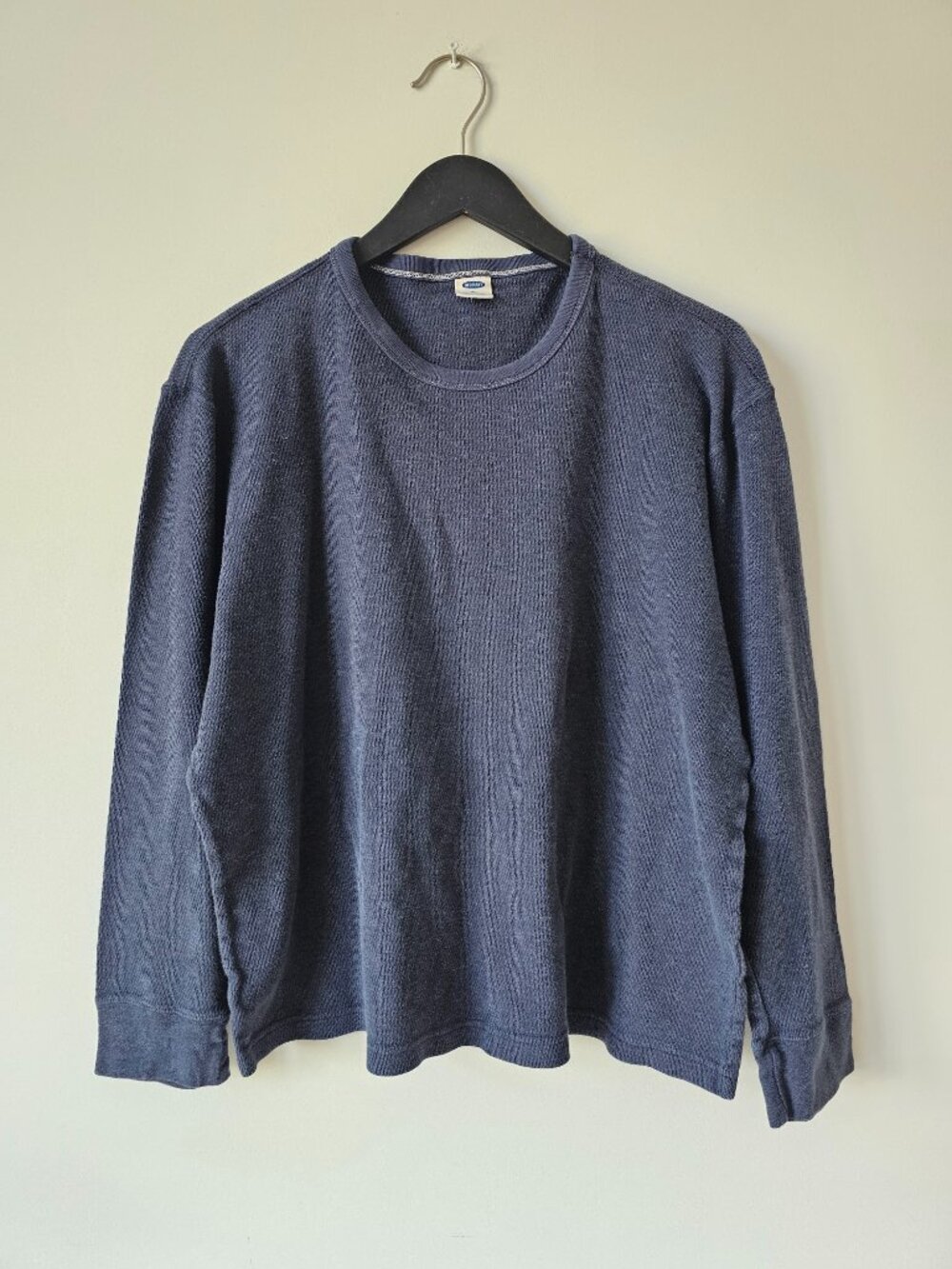 Old Navy Blue Crew Neck Long Sleeve 100% Cotton Sweater Men's XL
